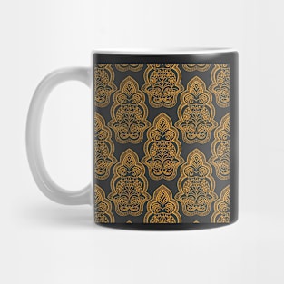 Floral pattern background with indian ornament Mug